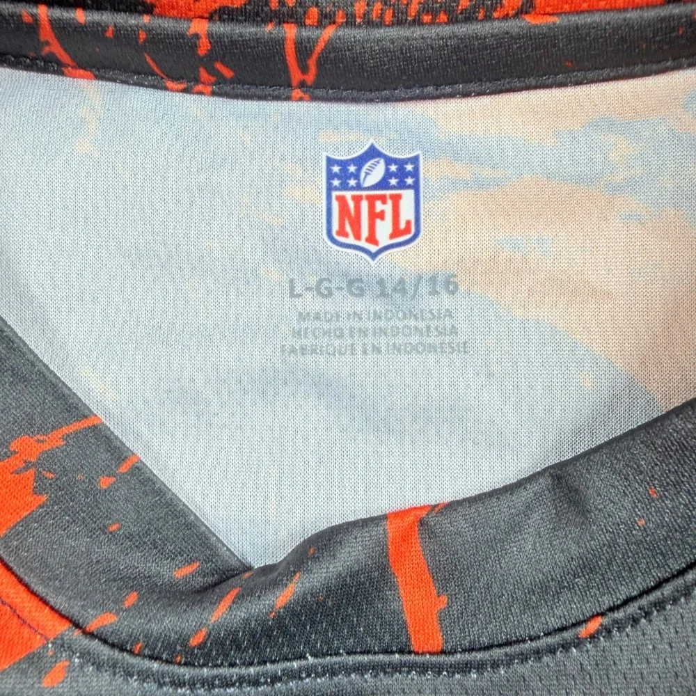 NFL Cincinnati Bengals Kids T-Shirt Marble Splash Large 14/16 boys  sportswear